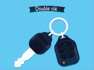 Double clé voiture