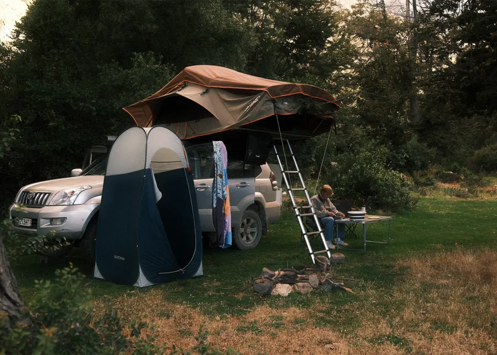 douche en van format paysage